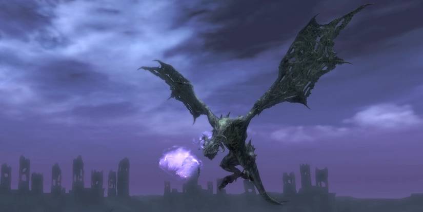 Skyrim Durnehviir Attacking