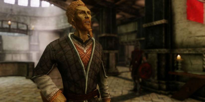 Skyrim Viarmo At The Blue Palace In Solitude