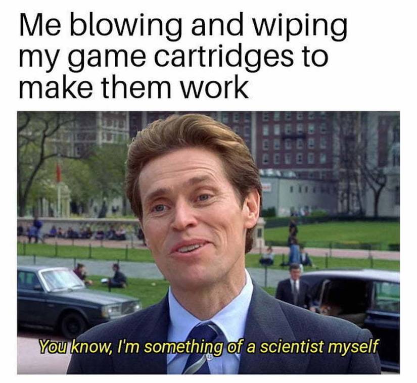 Spider-man cartridge meme