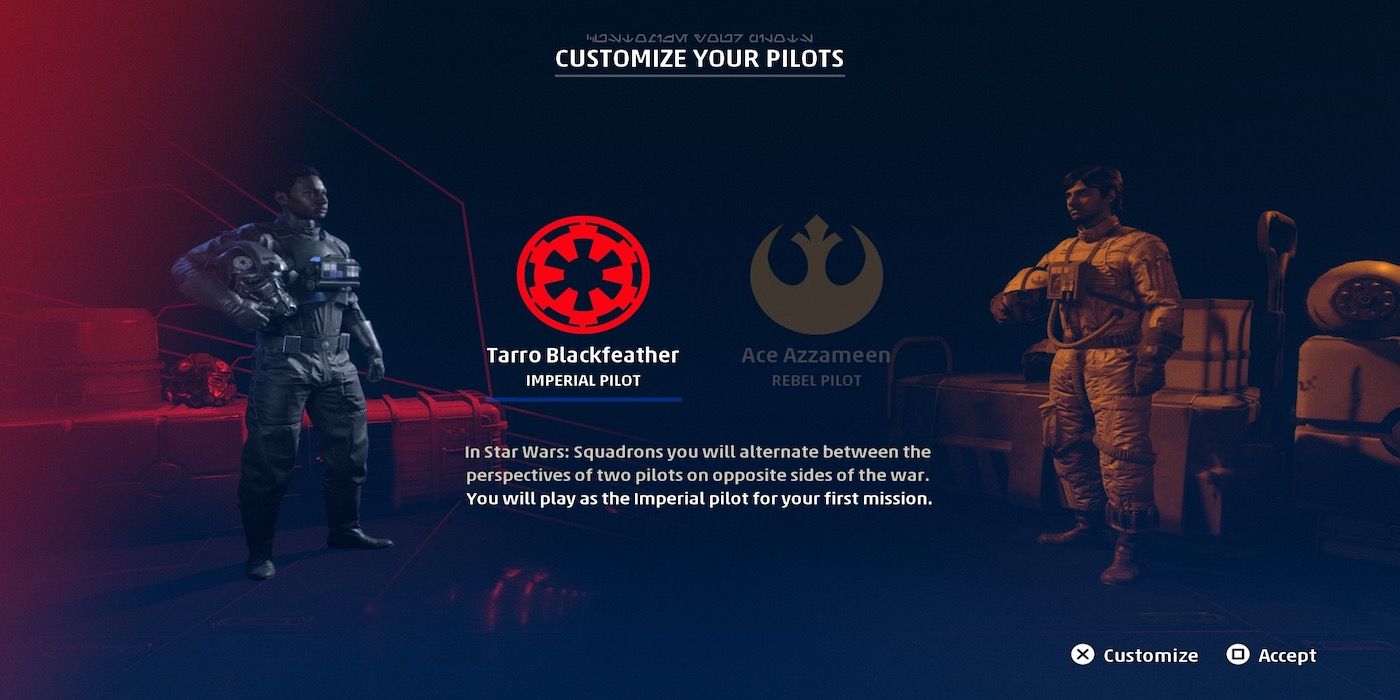 A gameplay screenshot from Star Wars Squadrons