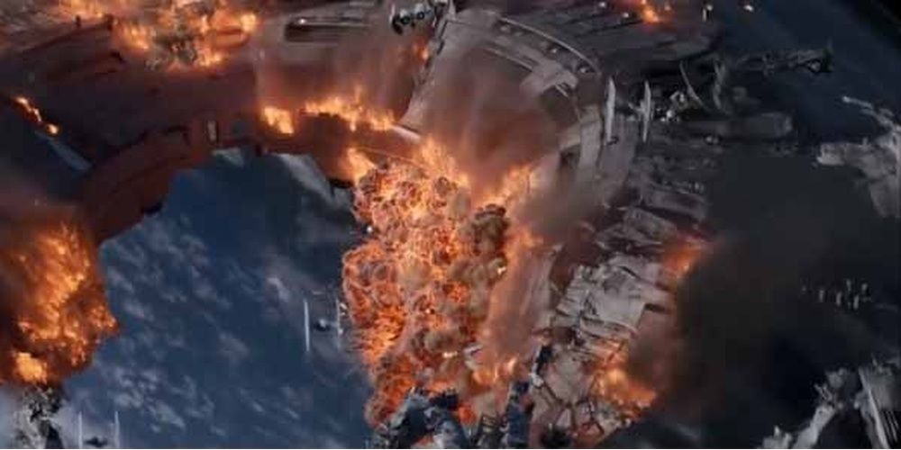 Star Wars Squadrons Republic Space Station Explodes