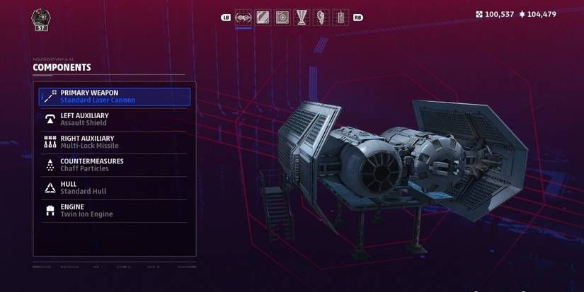 Star Wars Squadrons TIE bomber loadout