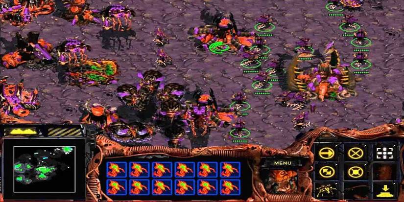 Starcraft 64 Zerg Base Hydralisks