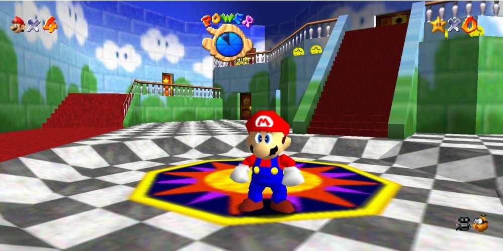 Super Mario 64 Screenshot Mario In Room
