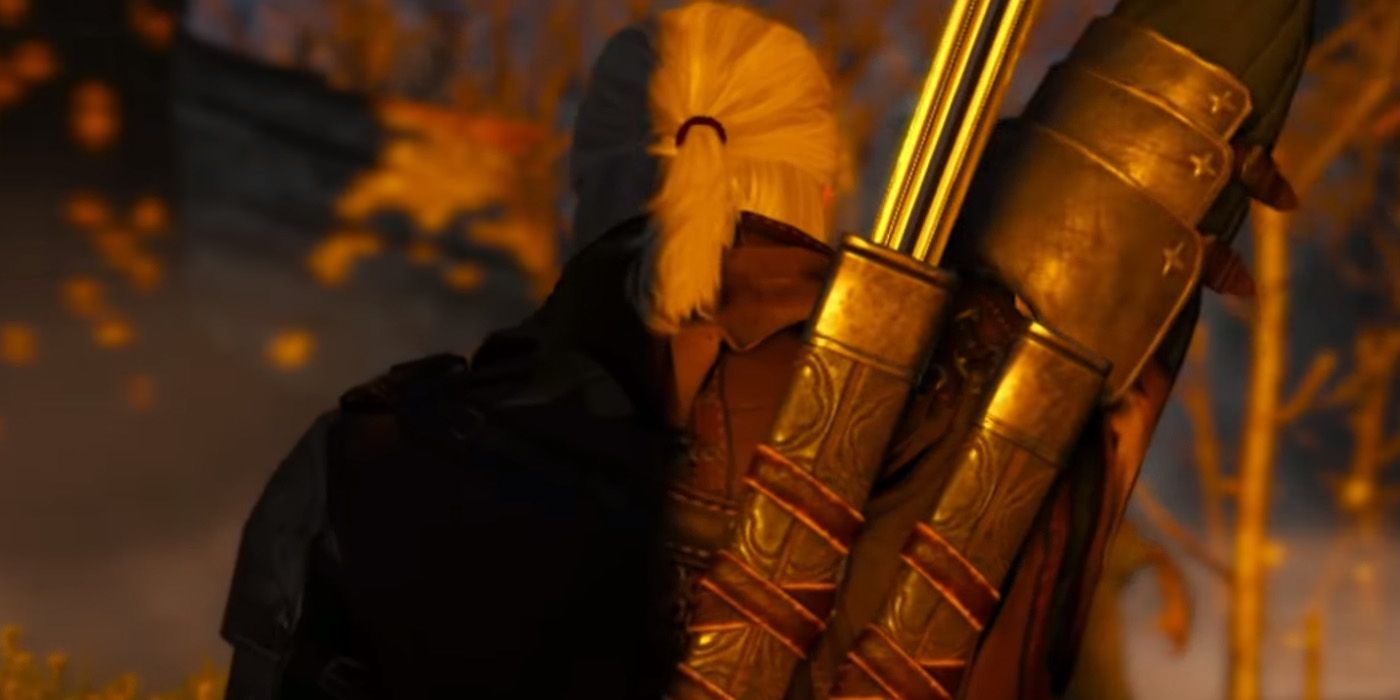 Switch Geralt draws his sword - Witcher 3 Switch vs PC