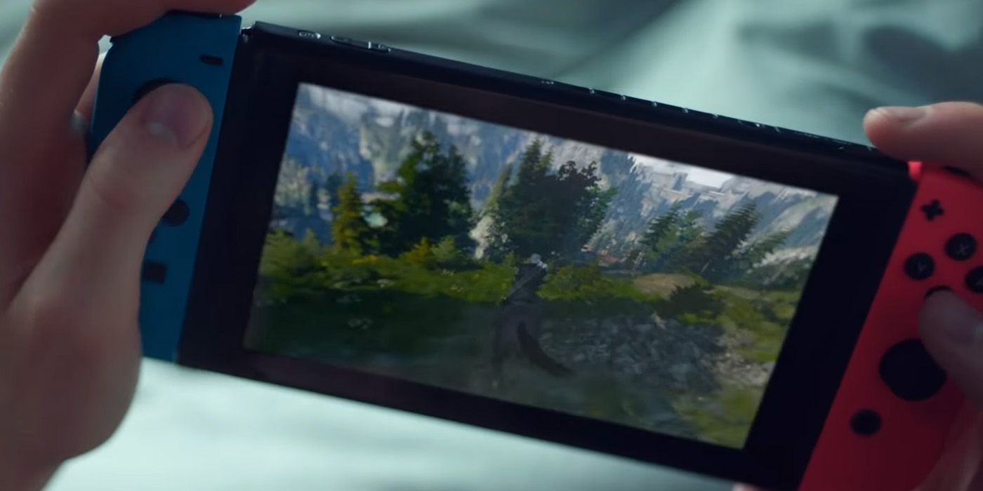 Switch playing on handheld mode - Witcher 3 Switch vs PC