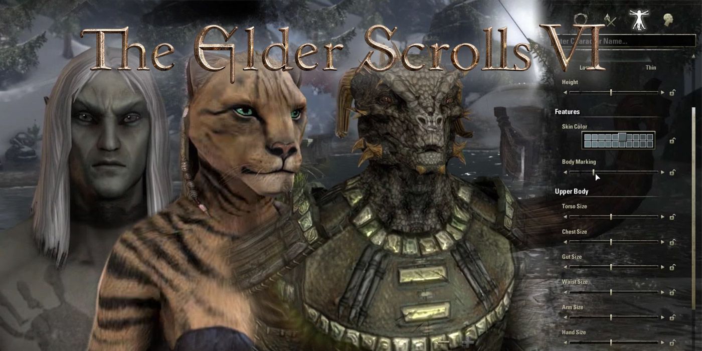 elder scrolls character creation simulator