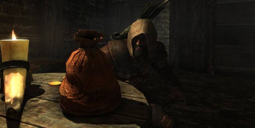 Thief roaming around a room