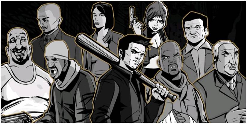 Artwork of all of the main character found inside the game