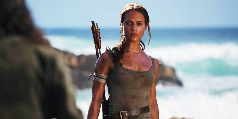 Alicia Vikander as Lara Croft in Tomb Raider