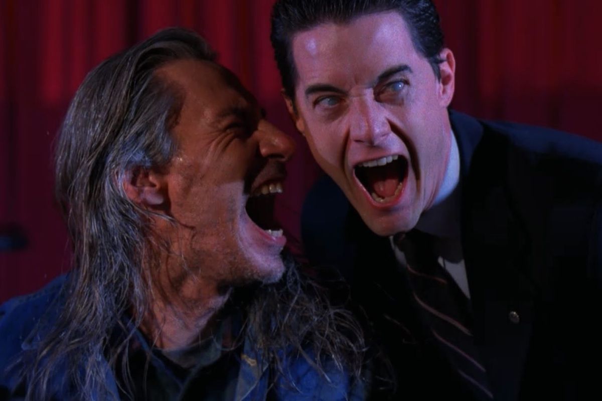Cooper and Bob laughing from Twin Peaks