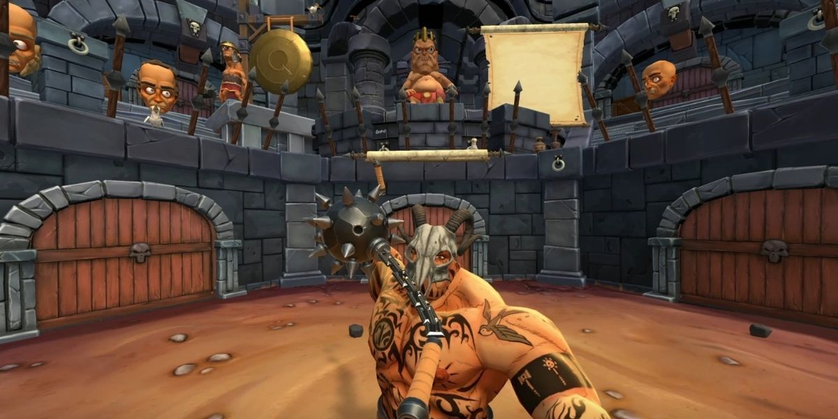 Gorn offers bloody battles for those who dare to enter its arenas