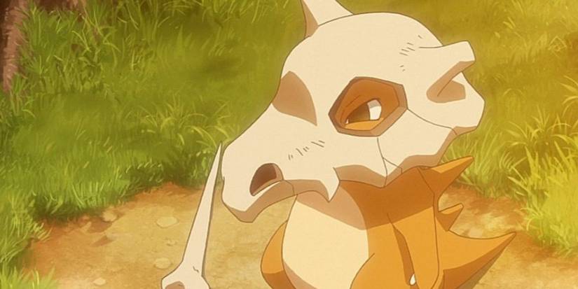 Cubone in a field looking depressed