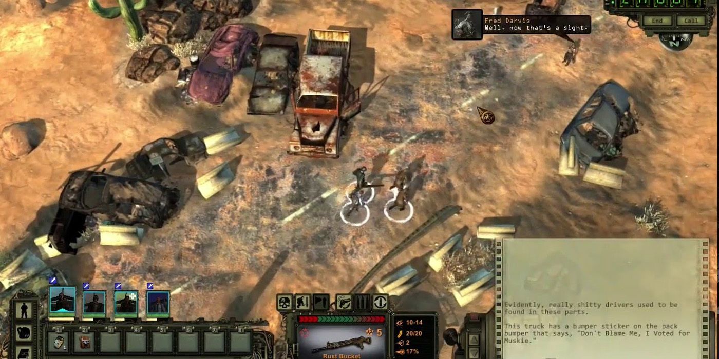 Wasteland 2 - Isometric view of characters