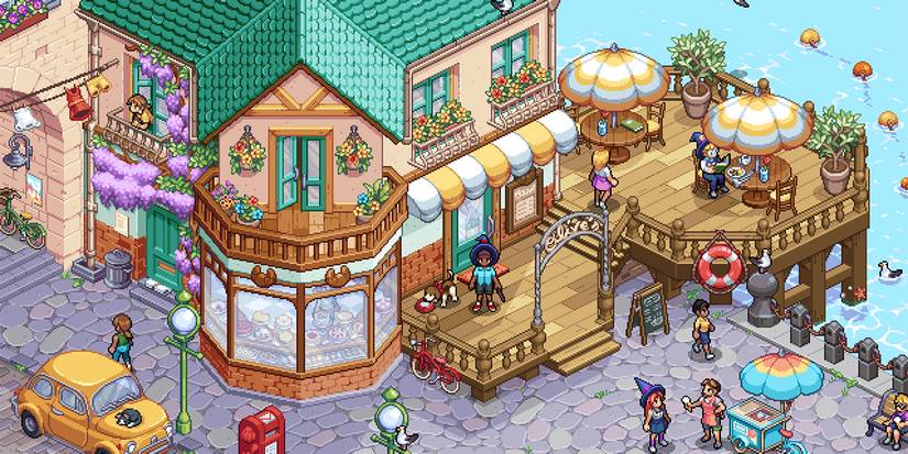 Witchbrook Video Game City Artwork