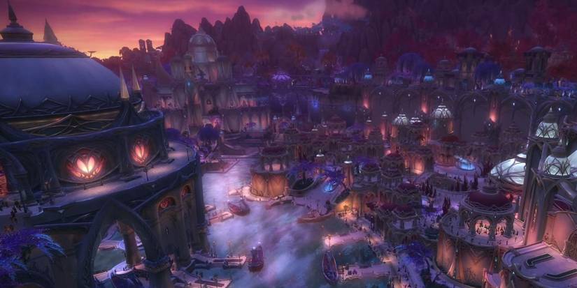 WoW Legion Suramar At Night