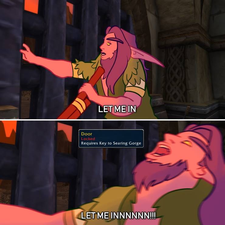 夜のエルフはWarCraftの世界で私を聞かせて