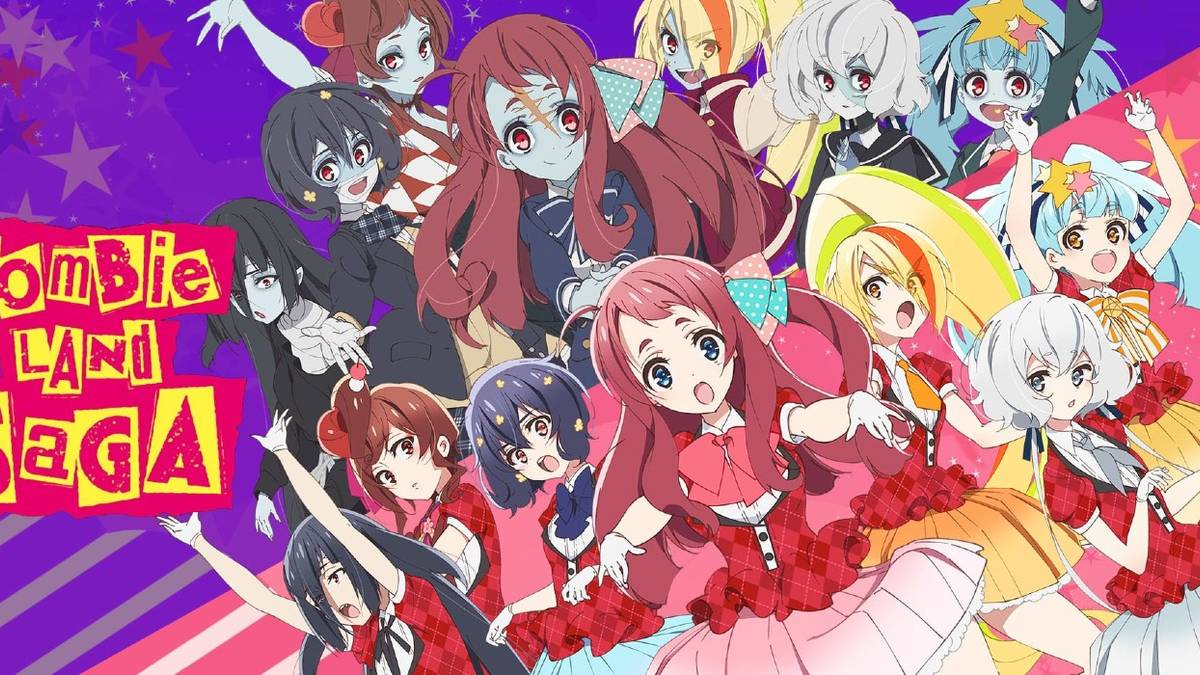 Group shot of all the idols from Zombieland Saga anime.