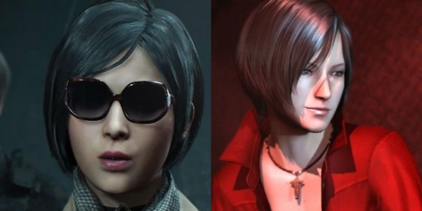 (Left) Ada Wong in sunglasses from resident evil 2 (Right) Ada in red top from resident evil 6