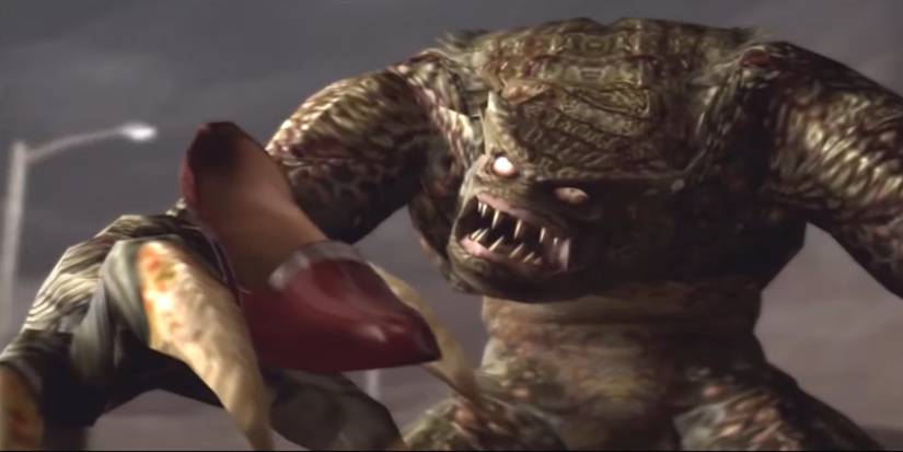 An enemy holding ada's high heel