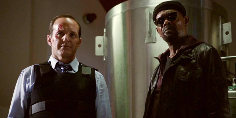 phil coulson alongside nick fury in agents of shield season 1