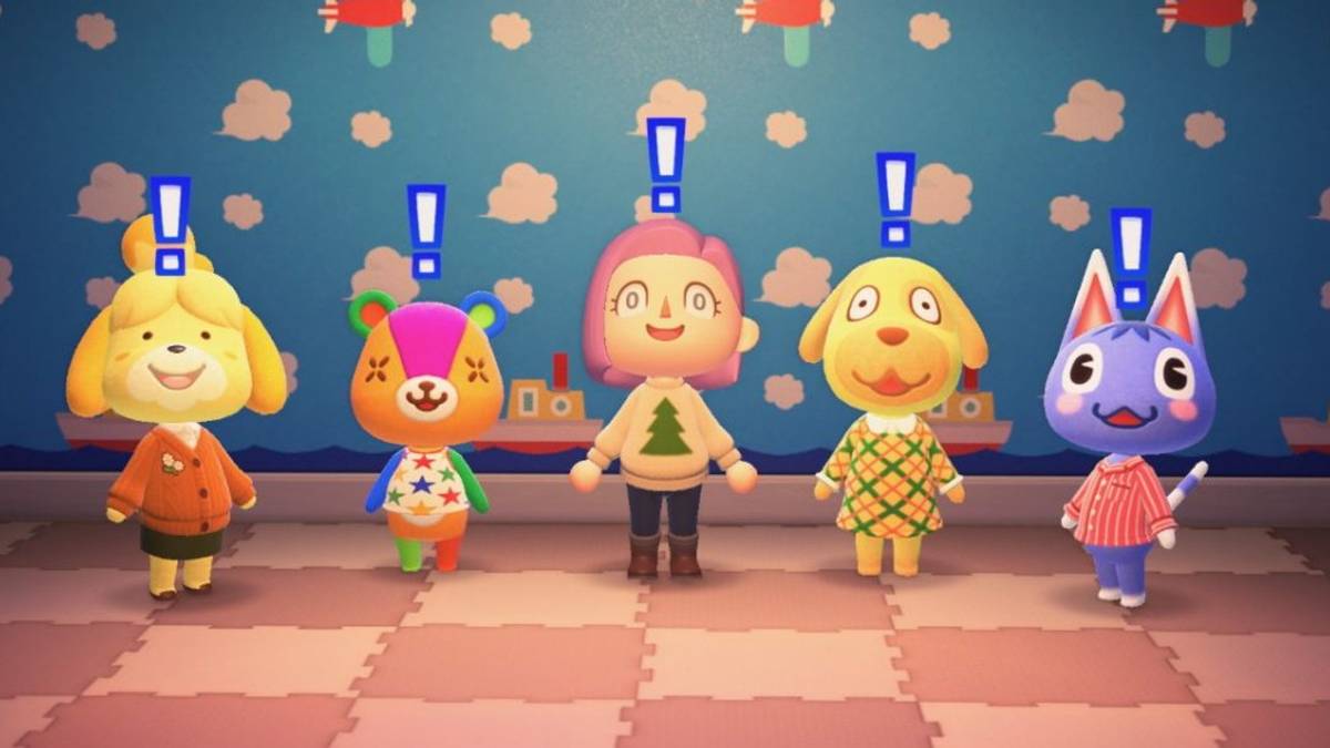 animal crossing new horizons shocked