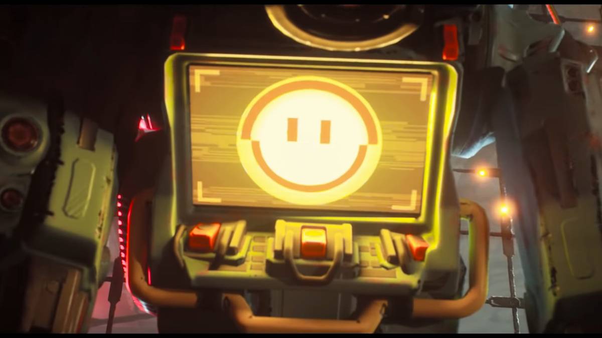 The Pathfinder's chest conveys its emotional state by displaying a smiley face icon.