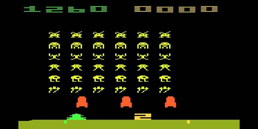 Space Invaders gameplay on the Atari 2600