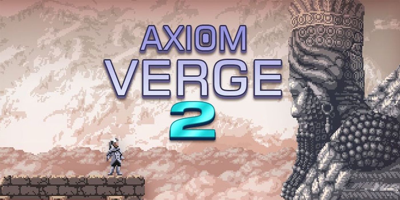 Axiom Verge 2 key art with title