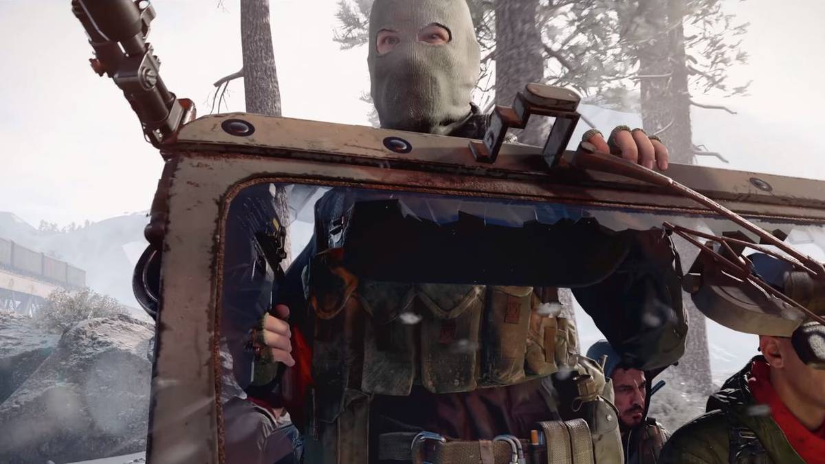 masked operator in truck black ops cold war