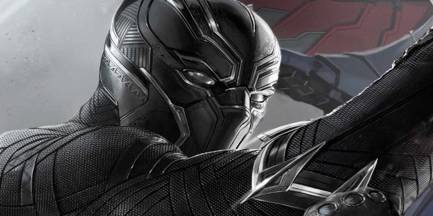 black panther's design from civil war movie