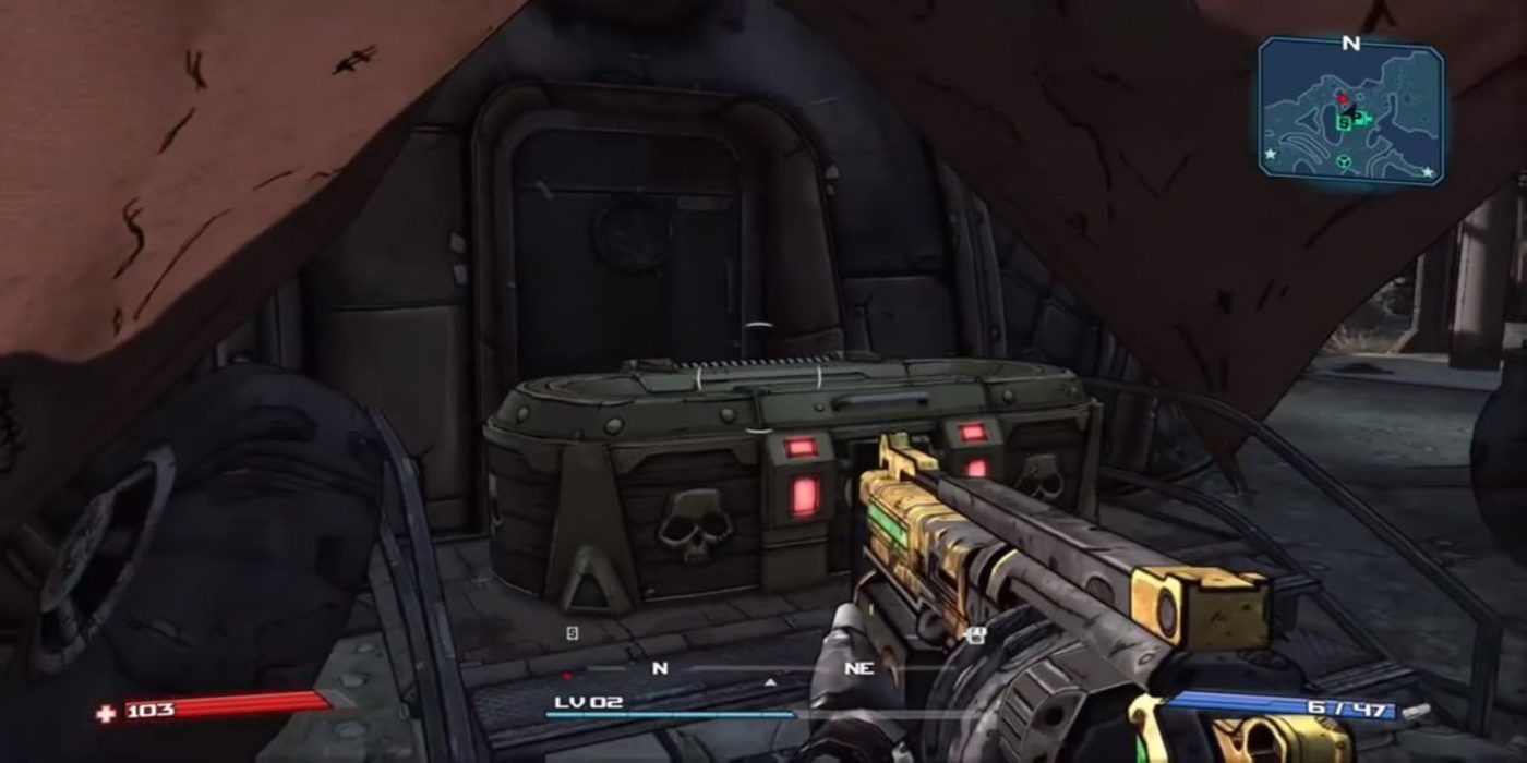 golden chest from borderlands goty edition