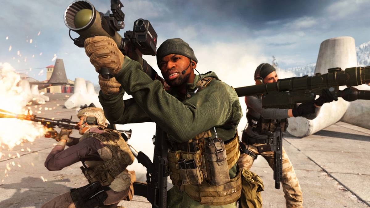 operator with launcher