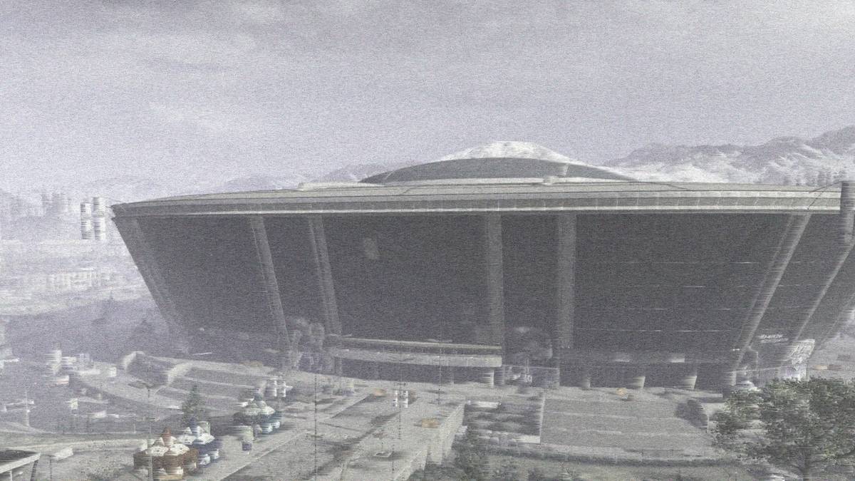 stadium from distance