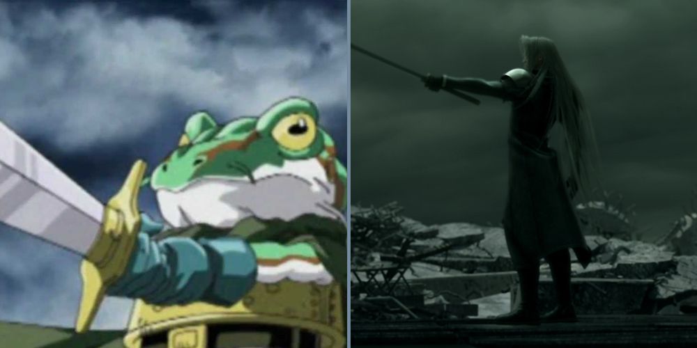 Frog (Chrono Trigger) and Sephiroth (Final Fantasy VII)