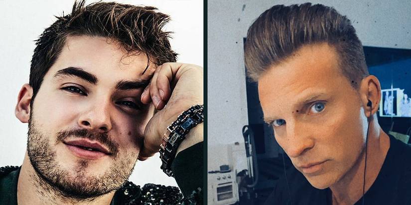 Cody Christian and Steve Burton, voice actors for Cloud Strife (Final Fantasy VII)