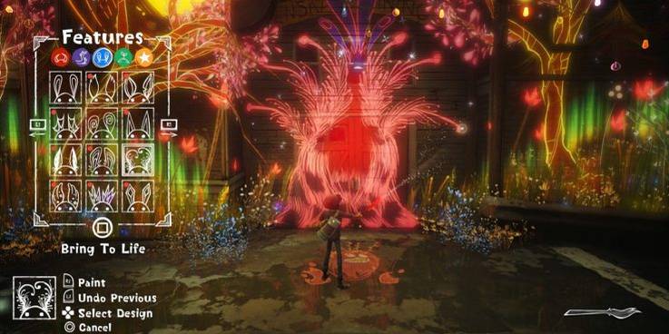 Concrete Genie in-game interface