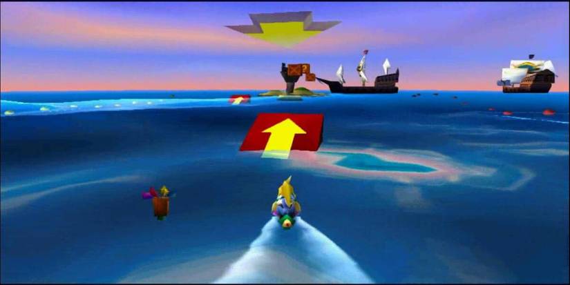 Coco in Crash 3 on a jet ski