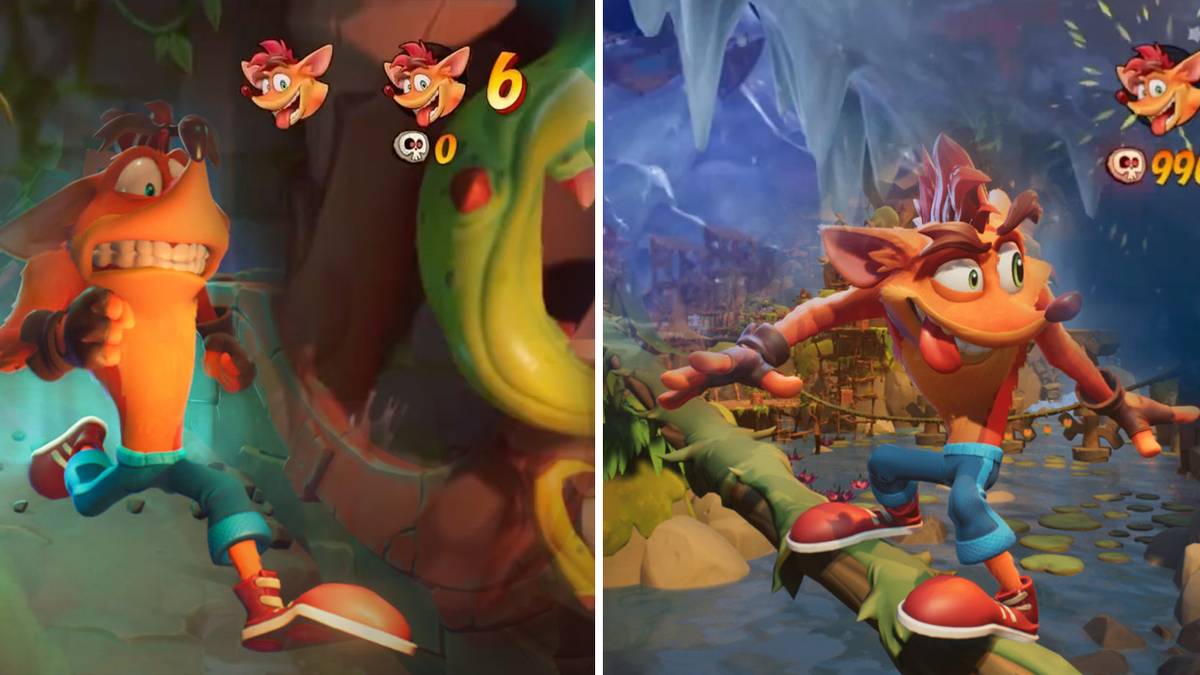 Crash Bandicoot 4 Retro Mode Modern Mode