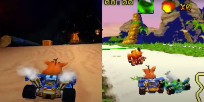 screenshots from nitro kart