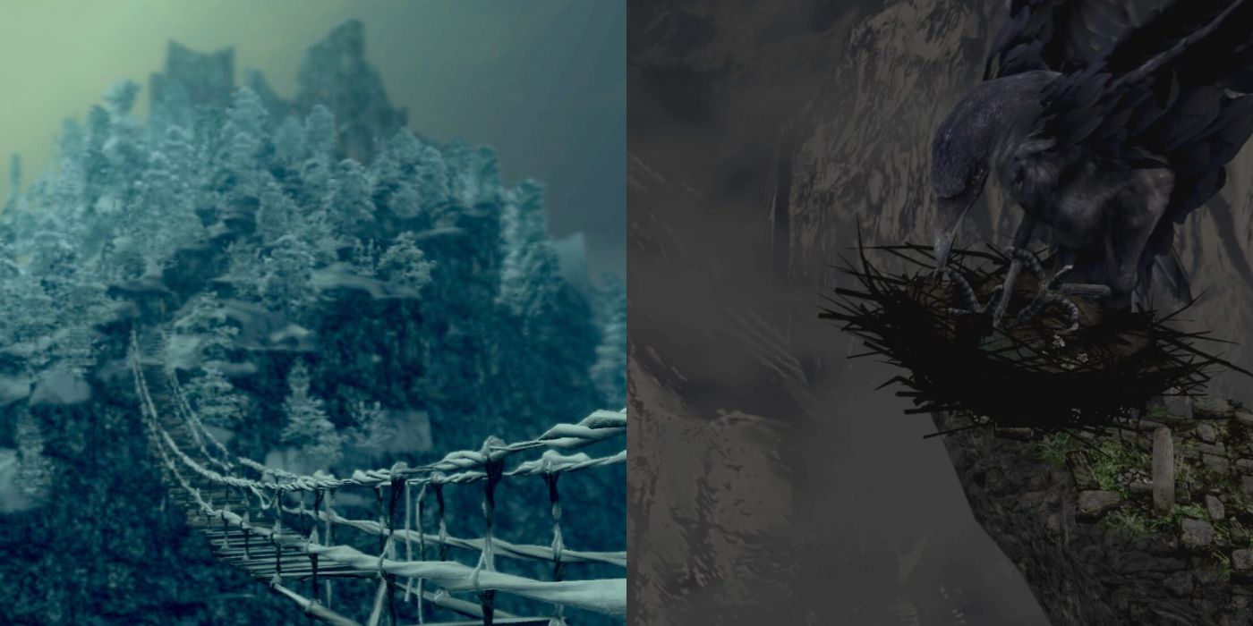 (Left) Painted world of ariamis (Right) Crow Nest