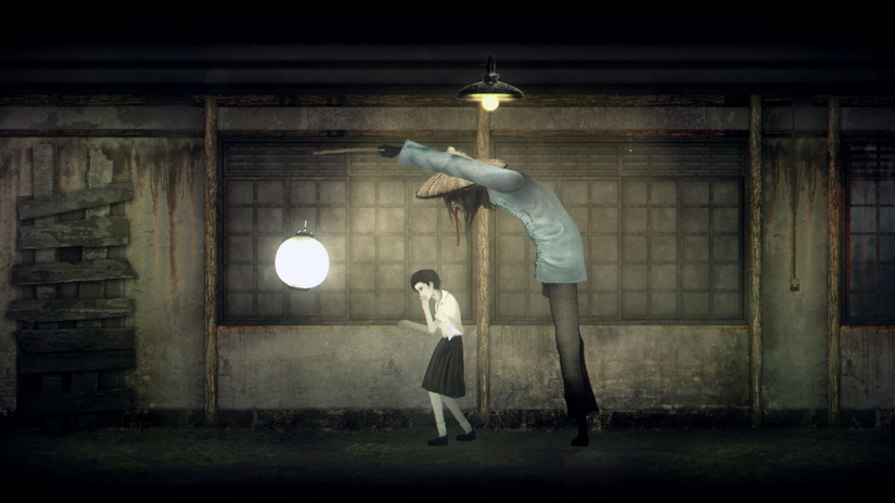 Detention - cowering infornt of lantern wielder