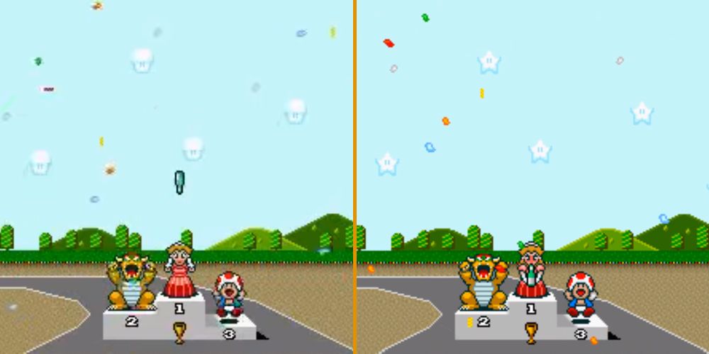 Differences between the American and Japanese versions of Super Mario Kart