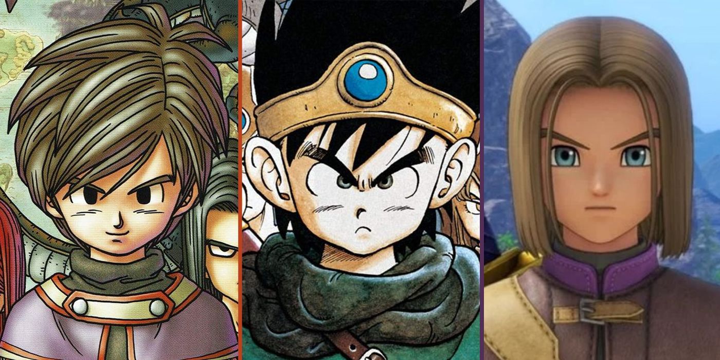 The Heroes from Dragon Quest 9, Dragon Quest 3 and Dragon Quest 11