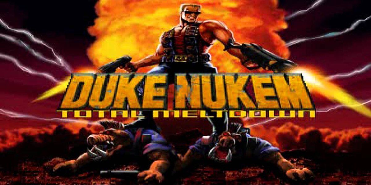Promotional image of the PS1 game Duke Nukem: Total Meltdown