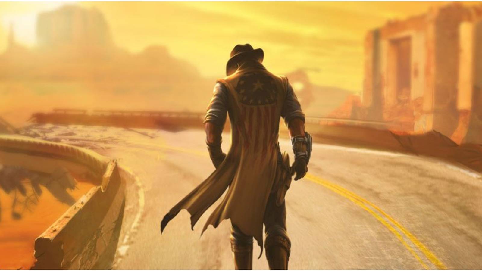 The Courier in Fallout: New Vegas DLC Lonesome Road