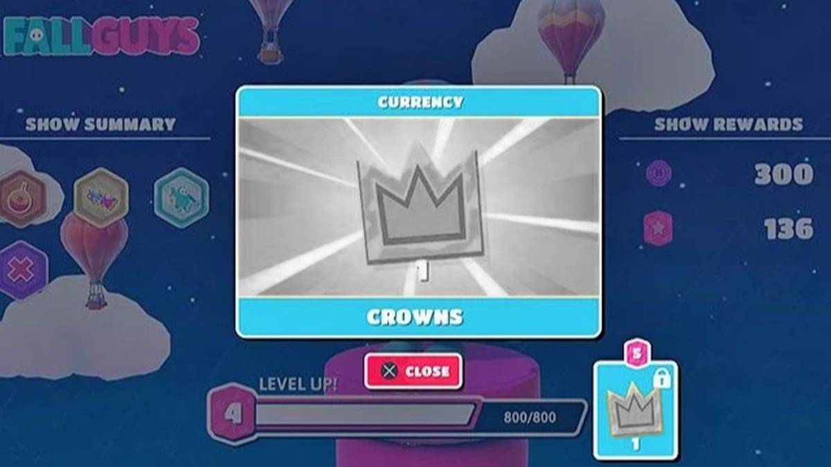 fall guys silver crowns