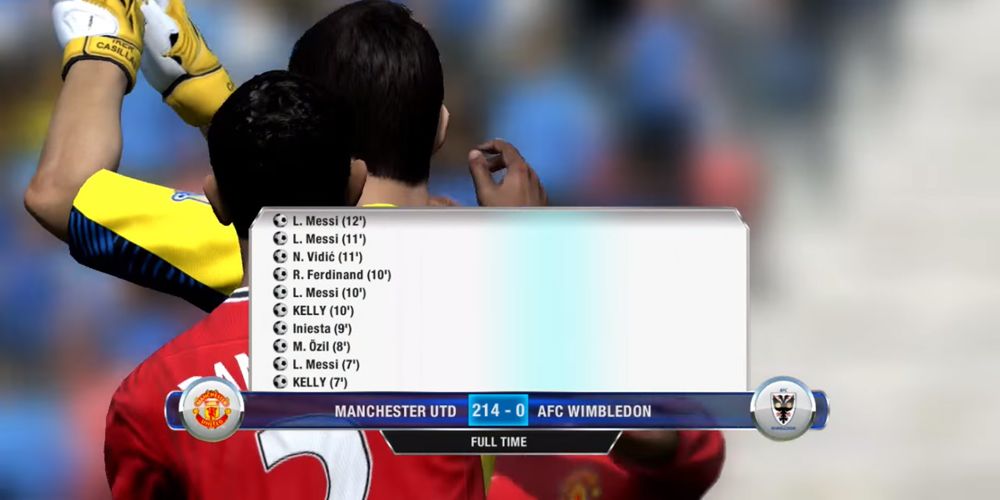 A Huge scoreline in FIFA 12