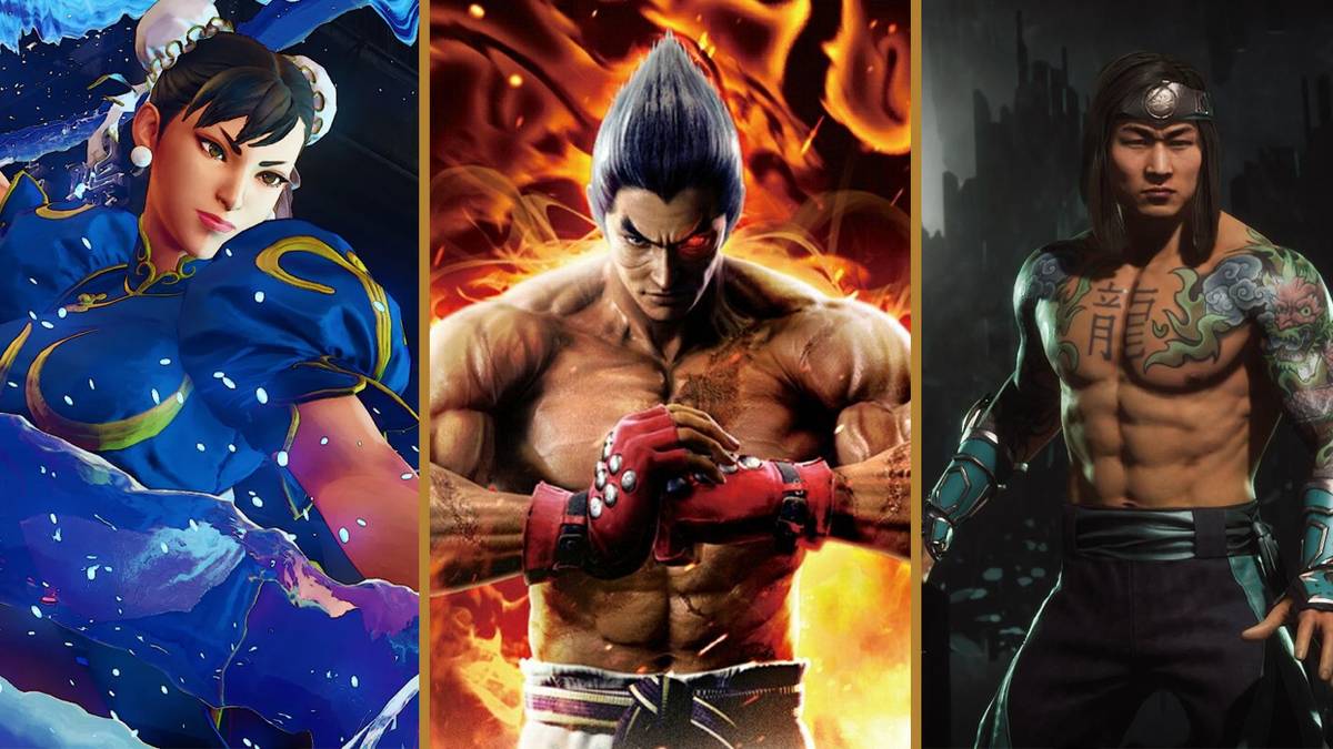 Chuni Li (Street Fighter), Kazuya (Tekken) and Liu Kang (Mortal Kombat)
