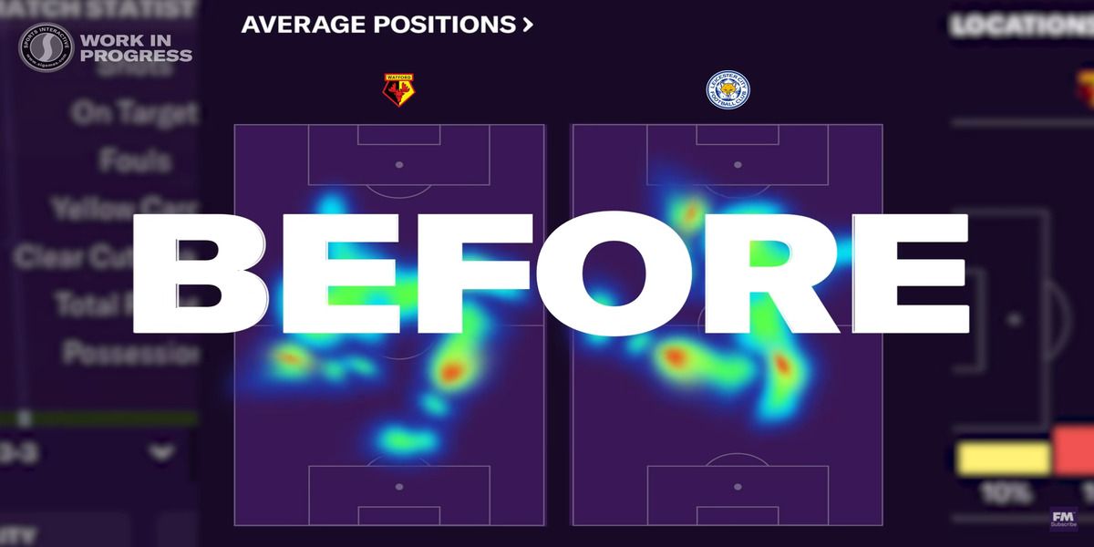 New heat map from the Football Manager 2021 trailer
